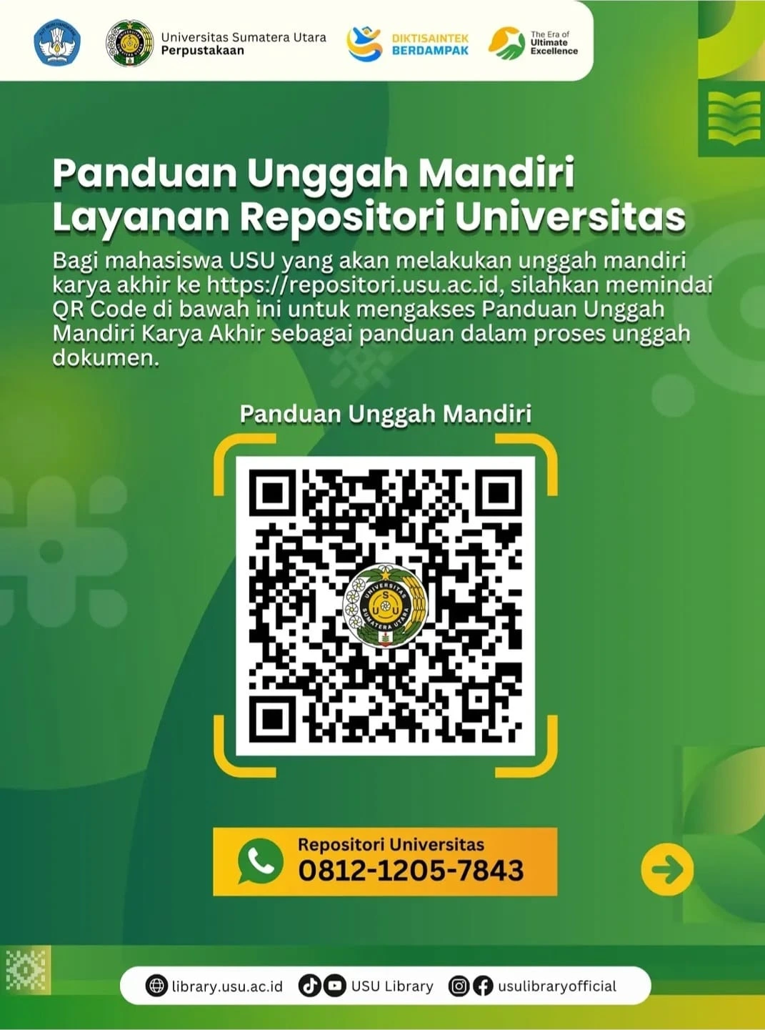 Layanan Online Panduan Unggah Mandiri Karya Akhir Mahasiswa USU